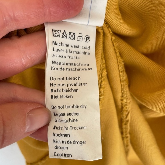 Piano C Dress - 3/4 Length Sleeves Midi Off Shoulder Size L Off Yellow color - Picture 8 of 11
